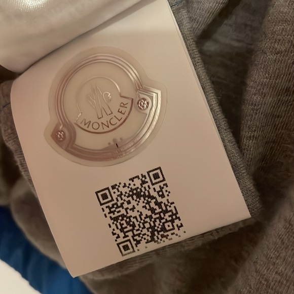 Moncler designer blue & orange toddler hooded windbreaker with jersey lining - Picture 5 of 7